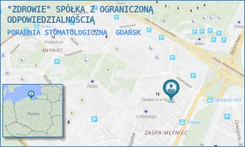 PORADNIA STOMATOLOGICZNA - "ZDROWIE" SPÓŁKA Z OGRANICZONĄ ODPOWIEDZIALNOŚCIĄ - UL. STARTOWA 1,  GDAŃSK