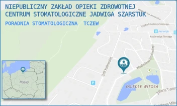 PORADNIA STOMATOLOGICZNA - NIEPUBLICZNY ZAKŁAD OPIEKI ZDROWOTNEJ CENTRUM STOMATOLOGICZNE JADWIGA SZARSTUK - UL. WŁADYSŁAWA BRONIEWSKIEGO 35,  TCZEW