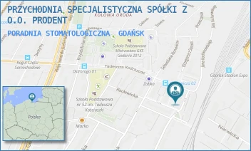 PORADNIA STOMATOLOGICZNA - PRZYCHODNIA SPECJALISTYCZNA SPÓŁKI Z O.O. PRODENT - UL. JANA KOCHANOWSKIEGO 118,  GDAŃSK