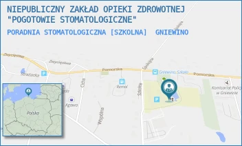 PORADNIA STOMATOLOGICZNA [SZKOLNA] - STOMMEDICA POGOTOWIE STOMATOLOGICZNE SŁAWOMIR HERMANOWSKI - UL. SZKOLNA 1,  GNIEWINO