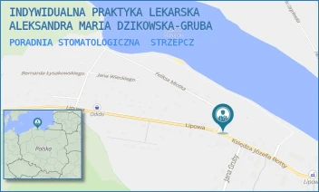 PORADNIA STOMATOLOGICZNA - INDYWIDUALNA PRAKTYKA LEKARSKA ALEKSANDRA MARIA DZIKOWSKA-GRUBA - UL. KS.J.ROTTY 1,  STRZEPCZ