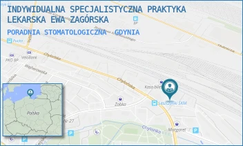 PORADNIA STOMATOLOGICZNA - INDYWIDUALNA SPECJALISTYCZNA PRAKTYKA LEKARSKA EWA ZAGÓRSKA - CHYLOŃSKA 42A,  GDYNIA