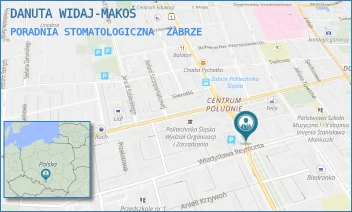 PORADNIA STOMATOLOGICZNA - DANUTA WIDAJ-MAKOŚ - UL. GEN. DE GAULLEA 76/4,  ZABRZE