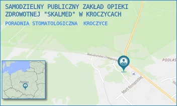 PORADNIA STOMATOLOGICZNA - SAMODZIELNY PUBLICZNY ZAKŁAD OPIEKI ZDROWOTNEJ "SKALMED" W KROCZYCACH - UL. BATALIONÓW CHŁOPSKICH 33,  KROCZYCE