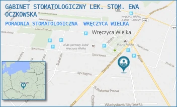 PORADNIA STOMATOLOGICZNA - GABINET STOMATOLOGICZNY LEK. STOM. EWA OCZKOWSKA - UL. KONOPNICKIEJ 4,  WRĘCZYCA WIELKA