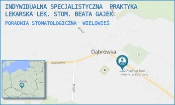 PORADNIA STOMATOLOGICZNA - INDYWIDUALNA SPECJALISTYCZNA  PRAKTYKA LEKARSKA LEK. STOM. BEATA GAJEK - UL. GŁÓWNA 25,  WIELOWIEŚ