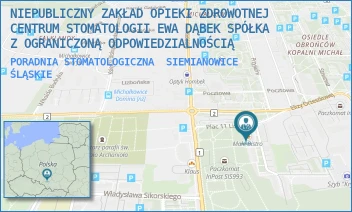 PORADNIA STOMATOLOGICZNA - NIEPUBLICZNY ZAKŁAD OPIEKI ZDROWOTNEJ CENTRUM STOMATOLOGII EWA DĄBEK SPÓŁKA Z OGRANICZONĄ ODPOWIEDZIALNOŚCIĄ - PL. BOHATERÓW WRZEŚNIA 1,  SIEMIANOWICE ŚLĄSKIE