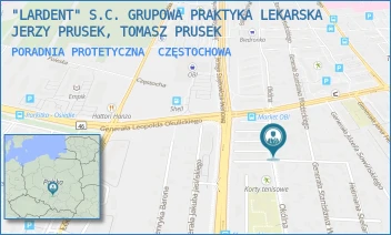PORADNIA PROTETYCZNA - "LARDENT" S.C. GRUPOWA PRAKTYKA LEKARSKA JERZY PRUSEK, TOMASZ PRUSEK - OKÓLNA 66,  CZĘSTOCHOWA