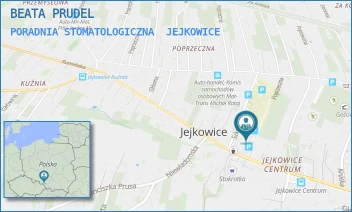 PORADNIA STOMATOLOGICZNA - BEATA PRUDEL - UL. GŁÓWNA 38A,  JEJKOWICE