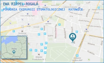 PORADNIA CHIRURGII STOMATOLOGICZNEJ - EWA RIPPEL-ROGALA - UL. GENERAŁA JÓZEFA ZAJĄCZKA 23,  KATOWICE