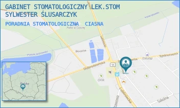 PORADNIA STOMATOLOGICZNA - GABINET STOMATOLOGICZNY LEK.STOM SYLWESTER ŚLUSARCZYK - UL. NOWA 1A,  CIASNA