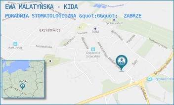PORADNIA STOMATOLOGICZNA "G" - EWA MALATYŃSKA - KIDA - UL. KS. JERZEGO BADESTINUSA 1,  ZABRZE
