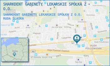 SHARKDENT GABINETY LEKARSKIE SPÓŁKA Z O.O. - SHARKDENT GABINETY  LEKARSKIE SPÓŁKA Z O.O. - UL. ZABRZAŃSKA 53,  RUDA ŚLĄSKA
