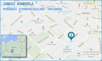 PORADNIA STOMATOLOGICZNA - JANUSZ KONDERLA - UL. LUDWIKA 24/2,  RACIBÓRZ