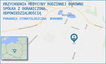 PORADNIA STOMATOLOGICZNA - PRZYCHODNIA MEDYCYNY RODZINNEJ BOROWNO SPÓŁKA Z OGRANICZONĄ ODPOWIEDZIALNOŚCIĄ - UL. KLONOWA 10,  BOROWNO