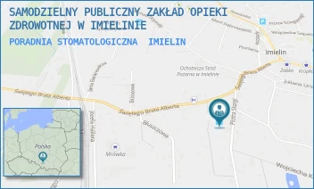 PORADNIA STOMATOLOGICZNA - SAMODZIELNY PUBLICZNY ZAKŁAD OPIEKI ZDROWOTNEJ W IMIELINIE - UL. PIOTRA SKARGI 2,  IMIELIN