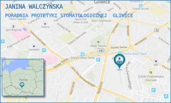 PORADNIA PROTETYKI STOMATOLOGICZNEJ - JANINA WALCZYŃSKA - UL. NOWY ŚWIAT 7/1,  GLIWICE