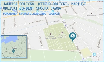 PORADNIA STOMATOLOGICZNA - JADWIGA ORLICKA, WITOLD ORLICKI, MARIUSZ ORLICKI JO-DENT SPÓŁKA JAWNA - UL. CZOŁGISTÓW 31,  ZABRZE