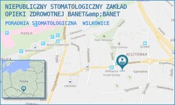 PORADNIA STOMATOLOGICZNA - NIEPUBLICZNY STOMATOLOGICZNY ZAKŁAD OPIEKI ZDROWOTNEJ BANET&amp;BANET - WYZWOLENIA 18,  WILKOWICE