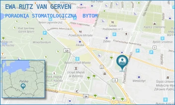 PORADNIA STOMATOLOGICZNA - EWA RUTZ VAN GERVEN - UL. POWSTAŃCÓW WARSZAWSKICH 44/42,  BYTOM