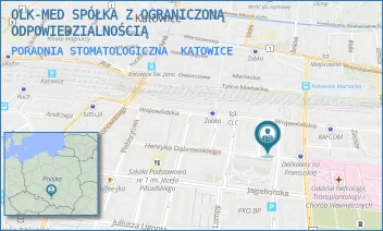 PORADNIA STOMATOLOGICZNA - OLK-MED SPÓŁKA Z OGRANICZONĄ ODPOWIEDZIALNOŚCIĄ - UL. HENRYKA DĄBROWSKIEGO 22,  KATOWICE