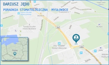 PORADNIA STOMATOLOGICZNA - DARIUSZ JĘDO - UL. GEN.JERZEGO ZIĘTKA 74 C,  MYSŁOWICE