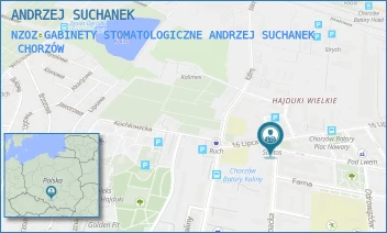 NZOZ GABINETY STOMATOLOGICZNE ANDRZEJ SUCHANEK - ANDRZEJ SUCHANEK - UL. KARPACKA 38/2,  CHORZÓW