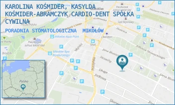 PORADNIA STOMATOLOGICZNA - KAROLINA KOŚMIDER, KASYLDA KOŚMIDER-ABRAMCZYK CARDIO-DENT SPÓŁKA CYWILNA - UL. STRZECHY 1 1,  MIKOŁÓW