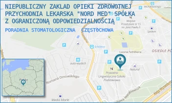 PORADNIA STOMATOLOGICZNA - NIEPUBLICZNY ZAKLAD OPIEKI ZDROWOTNEJ PRZYCHODNIA LEKARSKA "NORD MED" SPÓŁKA Z OGRANICZONĄ ODPOWIEDZIALNOŚCIĄ - UL. MICHAŁOWSKIEGO 6,  CZĘSTOCHOWA