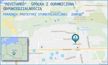 PORADNIA PROTETYKI STOMATOLOGICZNEJ - "REVITAMED"  SPÓŁKA Z OGRANICZONĄ ODPOWIEDZIALNOŚCIĄ - UL. KONDRATOWICZA 1C,  ZABRZE