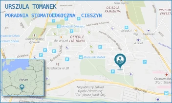 PORADNIA STOMATOLOGICZNA - URSZULA TOMANEK - UL. KAROLA HŁAWICZKI 12/2,  CIESZYN