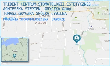 PORADNIA STOMATOLOGICZNA - TRIDENT CENTRUM STOMATOLOGII ESTETYCZNEJ AGNIESZKA STĘPIEŃ -GRYCZKA &amp; TOMASZ GRYCZKA SPÓŁKA CYWILNA - ZDROJOWA 81,  JAWORZE
