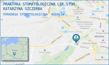 PORADNIA STOMATOLOGICZNA - PRAKTYKA STOMATOLOGICZNA LEK.STOM. KATARZYNA SZCZERBA - UL. PLANTY 4/2,  MIKOŁÓW