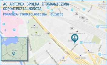 PORADNIA STOMATOLOGICZNA - AC ARTIMEX SPÓŁKA Z OGRANICZONĄ ODPOWIEDZIALNOŚCIĄ - UL. ZWYCIĘSTWA 65,  GLIWICE