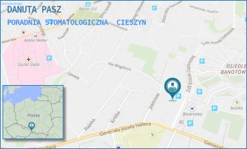 PORADNIA STOMATOLOGICZNA - DANUTA PASZ - NA WZGÓRZU 36,  CIESZYN