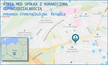 PORADNIA STOMATOLOGICZNA - ATRIA MED SPÓŁKA Z OGRANICZONĄ ODPOWIEDZIALNOŚCIĄ - UL. MIKOŁOWSKA 56,  KATOWICE