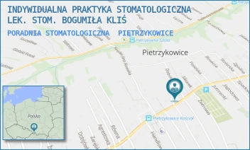 PORADNIA STOMATOLOGICZNA - INDYWIDUALNA PRAKTYKA STOMATOLOGICZNA LEK. STOM. BOGUMIŁA KLIŚ - UL. JANA PAWŁA II 100,  PIETRZYKOWICE