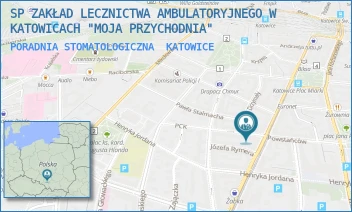 PORADNIA STOMATOLOGICZNA - SP ZAKŁAD LECZNICTWA AMBULATORYJNEGO W KATOWICACH "MOJA PRZYCHODNIA" - UL. PCK 1,  KATOWICE