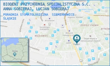 PORADNIA STOMATOLOGICZNA - BIODENT PRZYCHODNIA SPECJALISTYCZNA S.C. ANNA SOBIERAJ, LUCJAN SOBIERAJ - UL. WALEREGO WRÓBLEWSKIEGO 67,  SIEMIANOWICE ŚLĄSKIE
