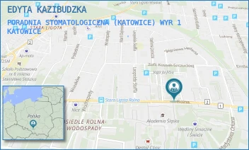 PORADNIA STOMATOLOGICZNA (KATOWICE) WYR 1 - EDYTA KAZIBUDZKA - UL. ROLNA 18,  KATOWICE