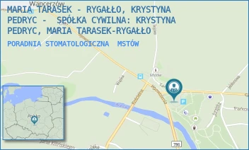 PORADNIA STOMATOLOGICZNA - MARIA TARASEK - RYGAŁŁO, KRYSTYNA PEDRYC -  SPÓŁKA CYWILNA: KRYSTYNA PEDRYC, MARIA TARASEK-RYGAŁŁO - UL. GMINNA 14,  MSTÓW