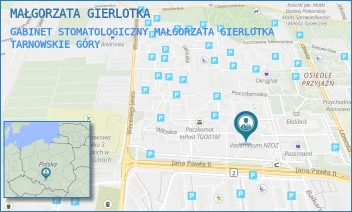 GABINET STOMATOLOGICZNY MAŁGORZATA GIERLOTKA - MAŁGORZATA GIERLOTKA - POCZDAMSKA 7,  TARNOWSKIE GÓRY