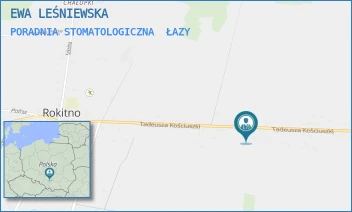 PORADNIA STOMATOLOGICZNA - EWA LEŚNIEWSKA - UL. TADEUSZA KOŚCIUSZKI 46,  ŁAZY