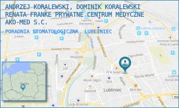 PORADNIA STOMATOLOGICZNA - ANDRZEJ KORALEWSKI, DOMINIK KORALEWSKI RENATA FRANKE PRYWATNE CENTRUM MEDYCZNE AKO-MED S.C. - UL. MICKIEWICZA 14,  LUBLINIEC