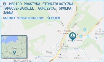 GABINET STOMATOLOGICZNY - EL-MEDICO PRAKTYKA STOMATOLOGICZNA TARGOSZ-BARGIEL, GORCZYCA, SPÓŁKA JAWNA - UL. ŻYWIECKA 6,  ŚLEMIEŃ