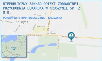 PORADNIA STOMATOLOGICZNA - NIEPUBLICZNY ZAKŁAD OPIEKI ZDROWOTNEJ PRZYCHODNIA LEKARSKA W KRUSZYNIE SP. Z O.O. - UL. KMICICA 10,  KRUSZYNA