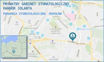 PORADNIA STOMATOLOGICZNA - PRYWATNY GABINET STOMATOLOGICZNY - FANGOR JOLANTA - UL. PLAC KARPECKIEGO 3,  MIKOŁÓW
