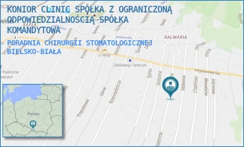 PORADNIA CHIRURGII STOMATOLOGICZNEJ - KONIOR CLINIC SPÓŁKA  KOMANDYTOWA - UL. PSZENNA 11,  BIELSKO-BIAŁA