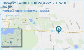 PORADNIA STOMATOLOGICZNA - PRYWATNY GABINET DENTYSTYCZNY - LESZEK RACZEK - UL. WAPIENICKA 77,  JAWORZE