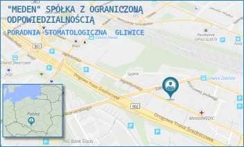 PORADNIA STOMATOLOGICZNA - "MEDEN" SPÓŁKA Z OGRANICZONĄ ODPOWIEDZIALNOŚCIĄ - UL. ZABRSKA 6,  GLIWICE